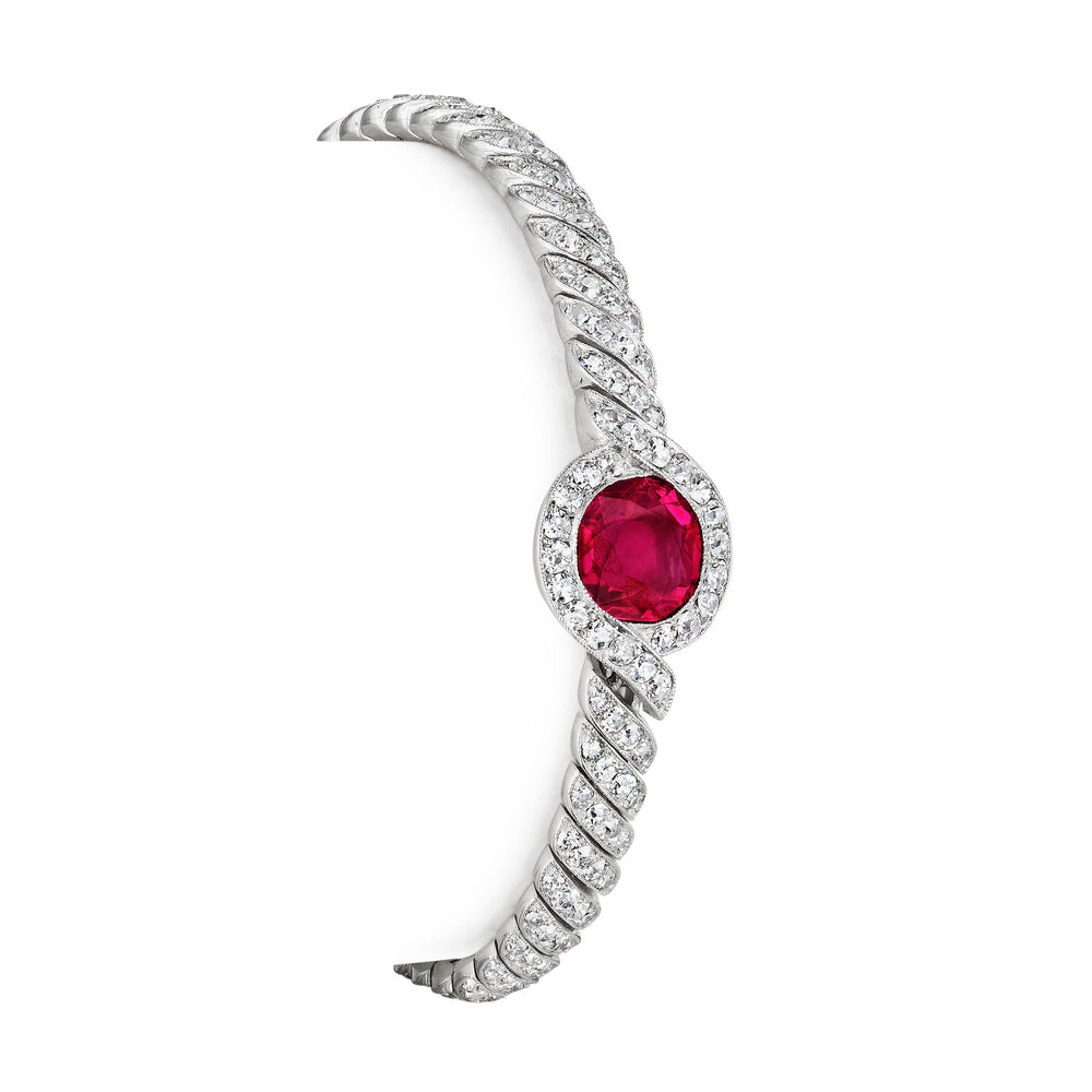 
                      
                        Macklowe Gallery Edwardian Burma No-Heat Ruby Bracelet
                      
                    