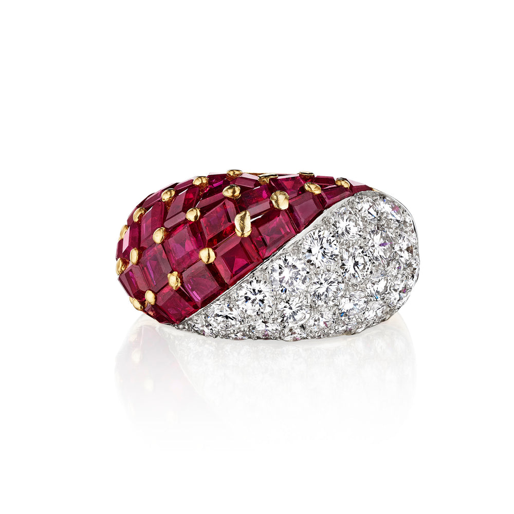 
                      
                        Macklowe Gallery Oscar Heyman Mid-Century Ruby and Diamond Suite
                      
                    