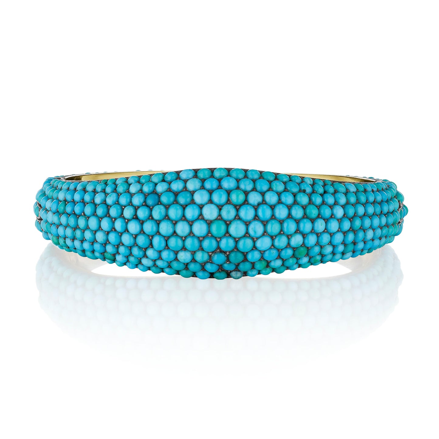 Macklowe Gallery Antique Turquoise Bangle Bracelet