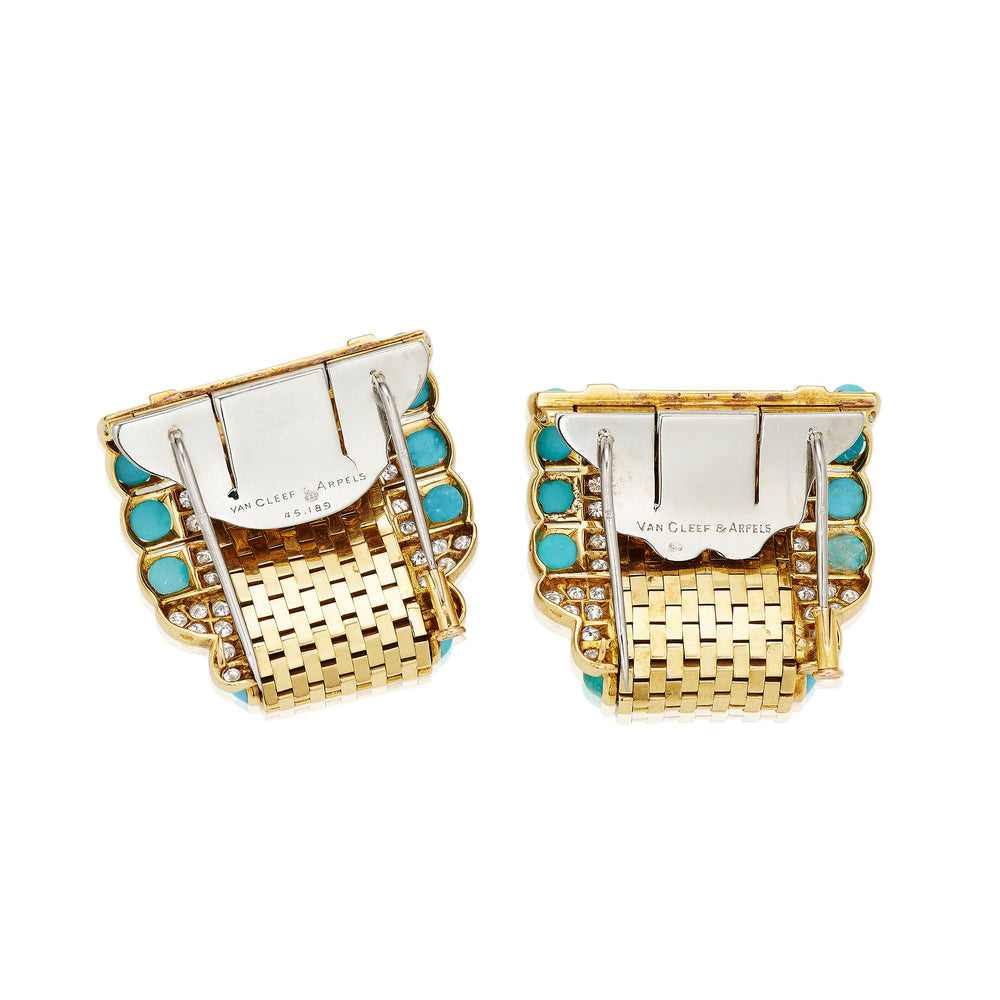 
                      
                        Macklowe Gallery Pair of Van Cleef & Arpels "Ludo Briquette" Clip Brooches
                      
                    