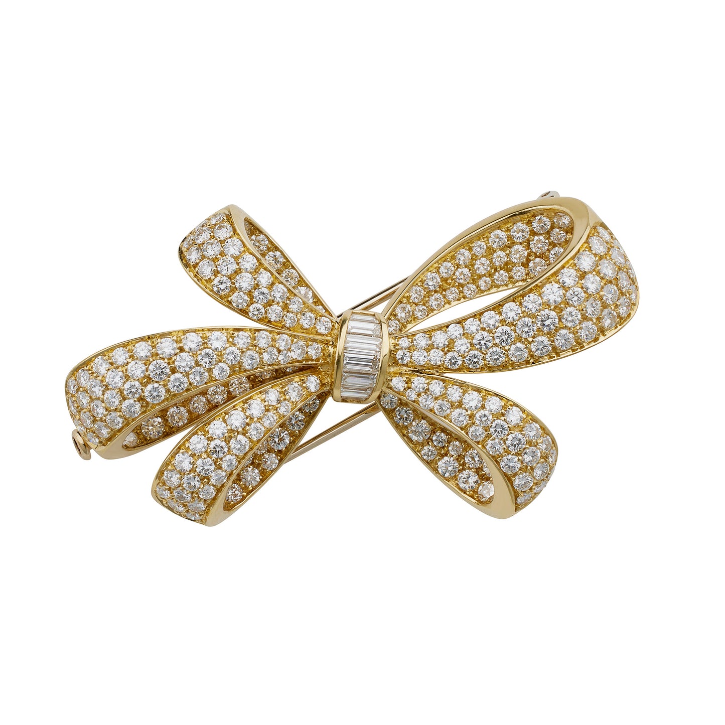 Macklowe Gallery Tiffany & Co. Diamond Bow Brooch