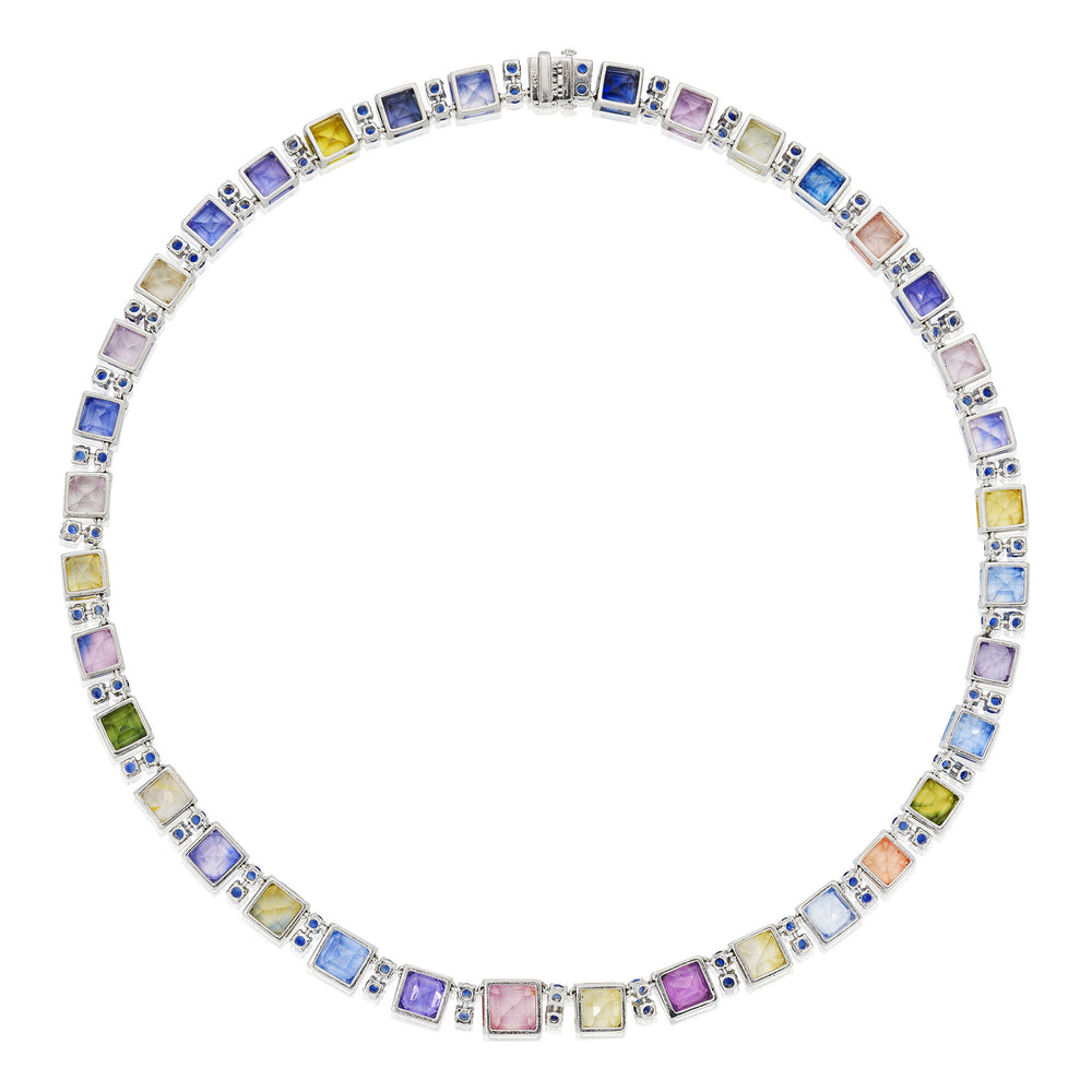
                      
                        Macklowe Gallery Oscar Heyman Multi-color Sapphire Necklace
                      
                    