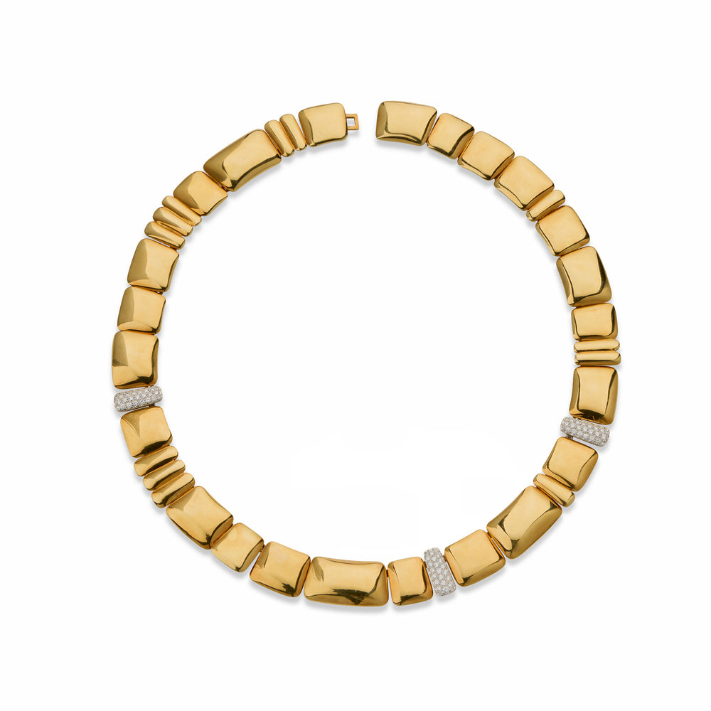 
                      
                        Macklowe Gallery Angela Cummings for Tiffany & Co. Asymmetrical 18K Gold Necklace
                      
                    
