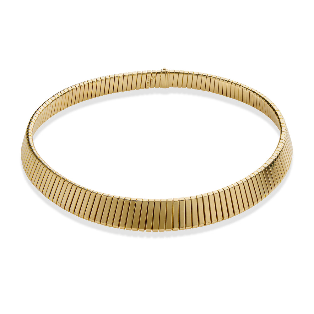 
                      
                        Macklowe Gallery Bulgari 18K Gold Tubogas Necklace
                      
                    