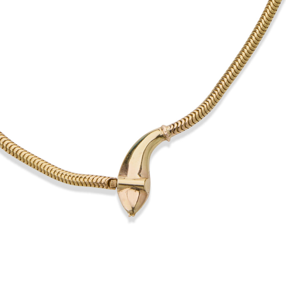 
                      
                        Macklowe Gallery Antique 18K Gold Snake Necklace
                      
                    