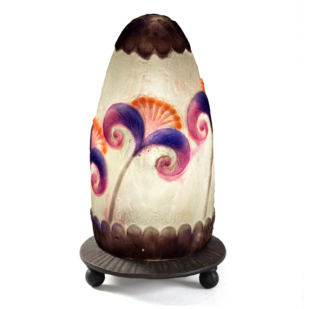 
                      
                        Macklowe Gallery Gabriel Argy-Rousseau Pâte de Verre "Papyrus" Night Light
                      
                    