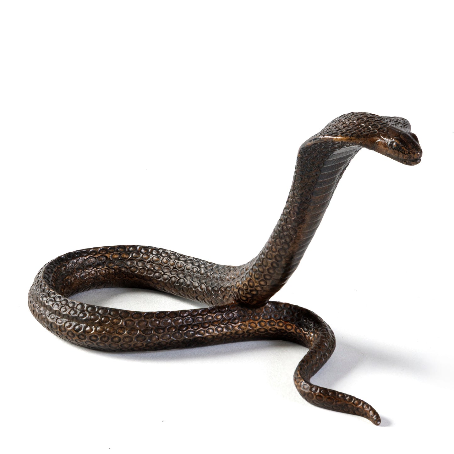 Macklowe Gallery Jean Dunand Bronze Serpent Attaquant