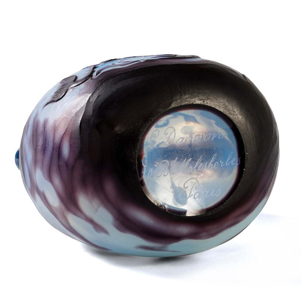 
                      
                        Macklowe Gallery Louis Damon pair of "Vase of Triton" & "Vase of Saint George Slaying the Dragon," Cameo Glass Vases
                      
                    