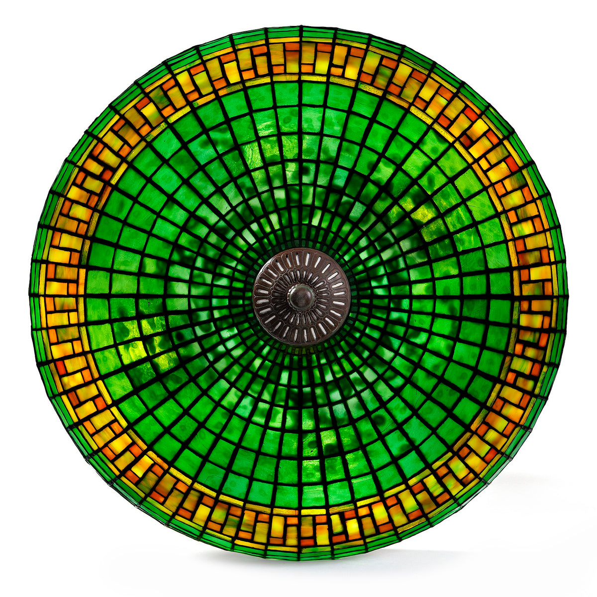 Macklowe Gallery Tiffany Studios New York "Chinese Geometric" Table Lamp