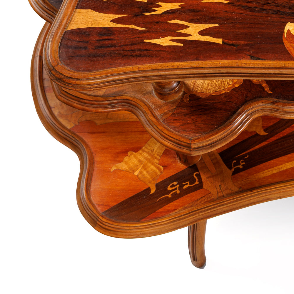 
                      
                        Macklowe Gallery Émile Gallé “Fleur de l’Eau” Three-tiered Table
                      
                    