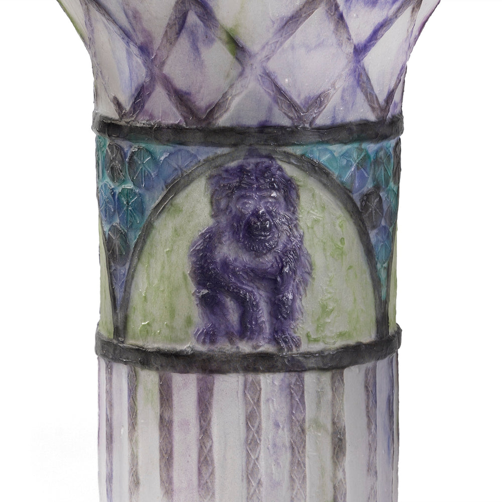 
                      
                        Macklowe Gallery Gabriel Argy-Rousseau "Singes" Pate de Verre Vase
                      
                    