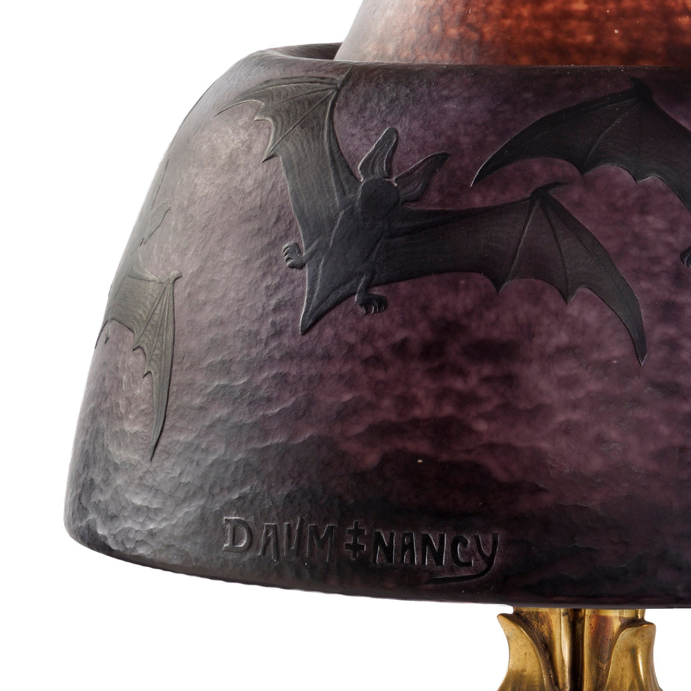 
                      
                        Macklowe Gallery Daum and Louis Majorelle "Bat" Table Lamp
                      
                    