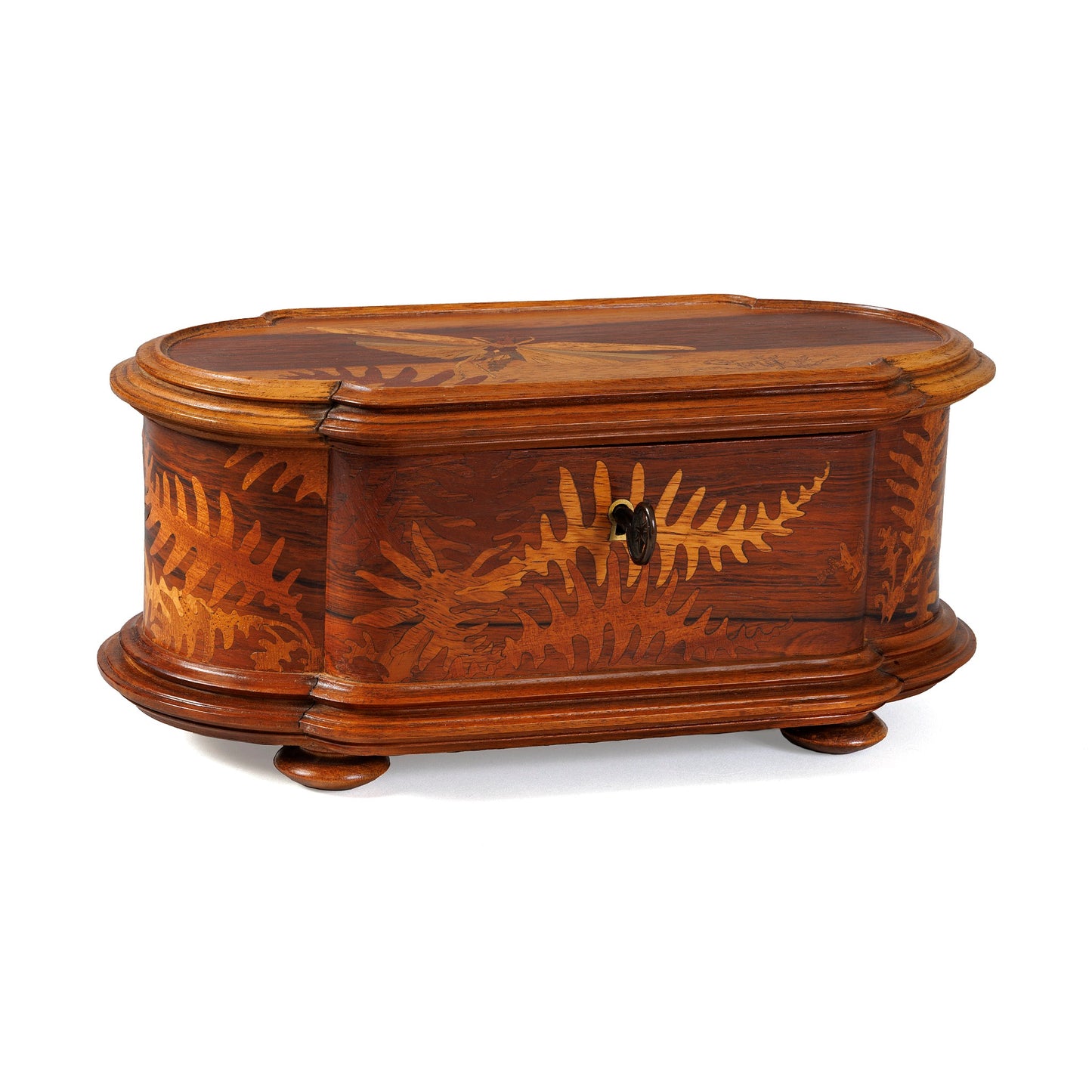 Macklowe Gallery Émile Gallé Marquetry "Mayfly and Ferns" Coffret