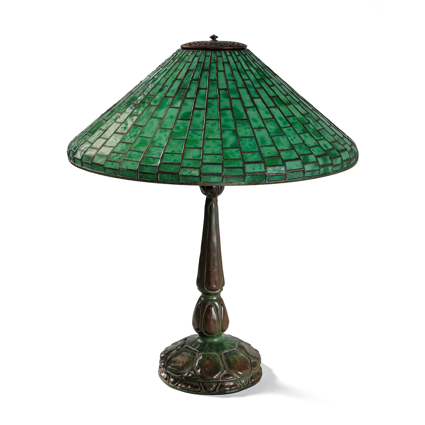 Macklowe Gallery Tiffany Studios New York "Plain Squares" Table Lamp