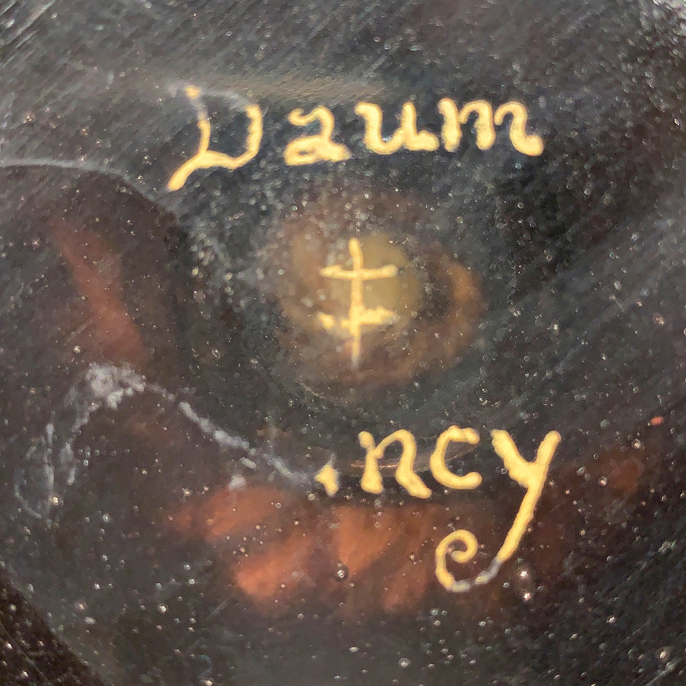 
                      
                        Macklowe Gallery Daum Nancy Enameled and Etched Orchid Landscape Glass Vase 
                      
                    