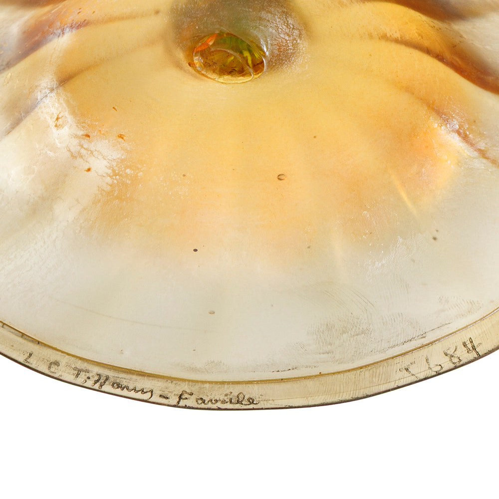 
                      
                        Macklowe Gallery A Favrile flowerform vase by Tiffany Studios New York.
                      
                    