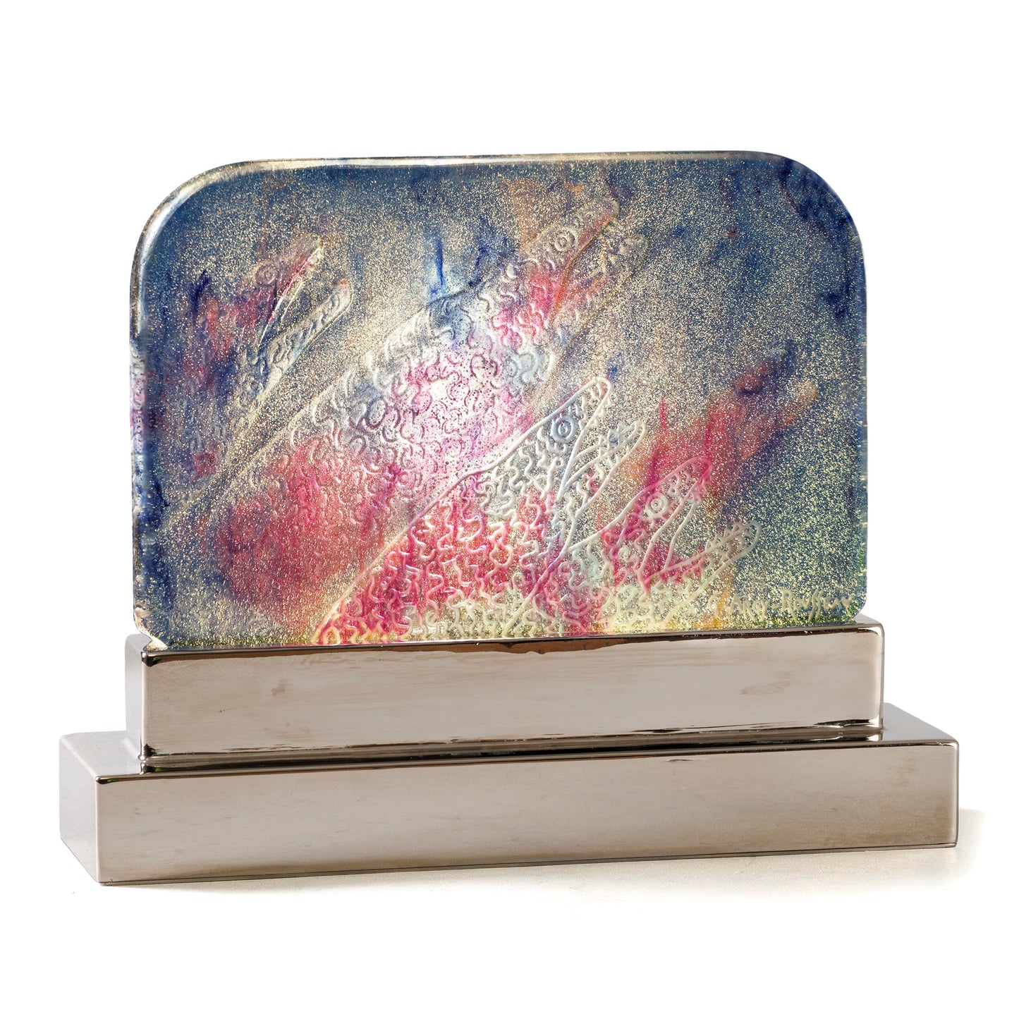 Macklowe Gallery Gabriel Argy-Rousseau Pâte de Verre "Murènes" Night Light
