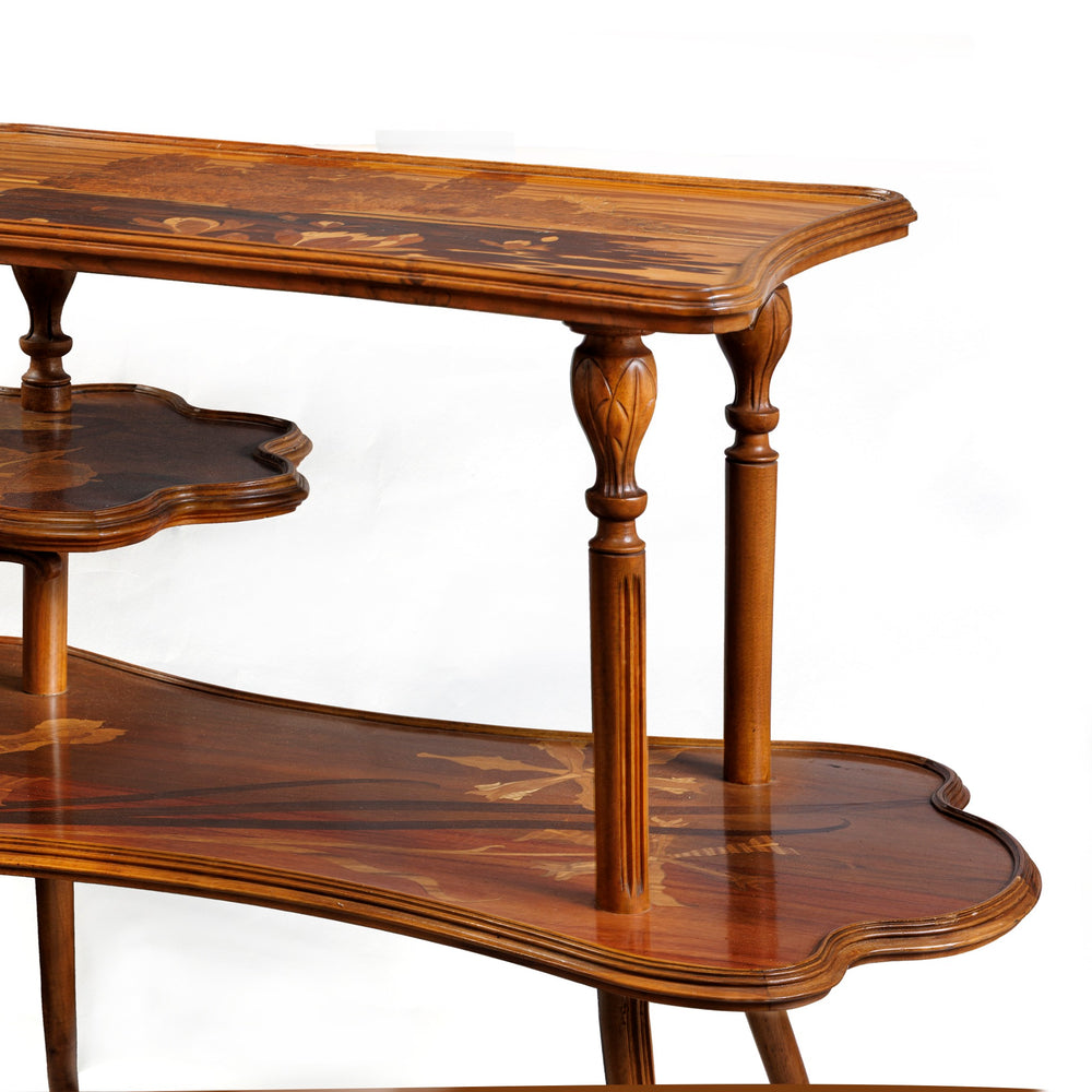 
                      
                        Macklowe Gallery Émile Gallé “Fleur de l’Eau” Three-tiered Table
                      
                    