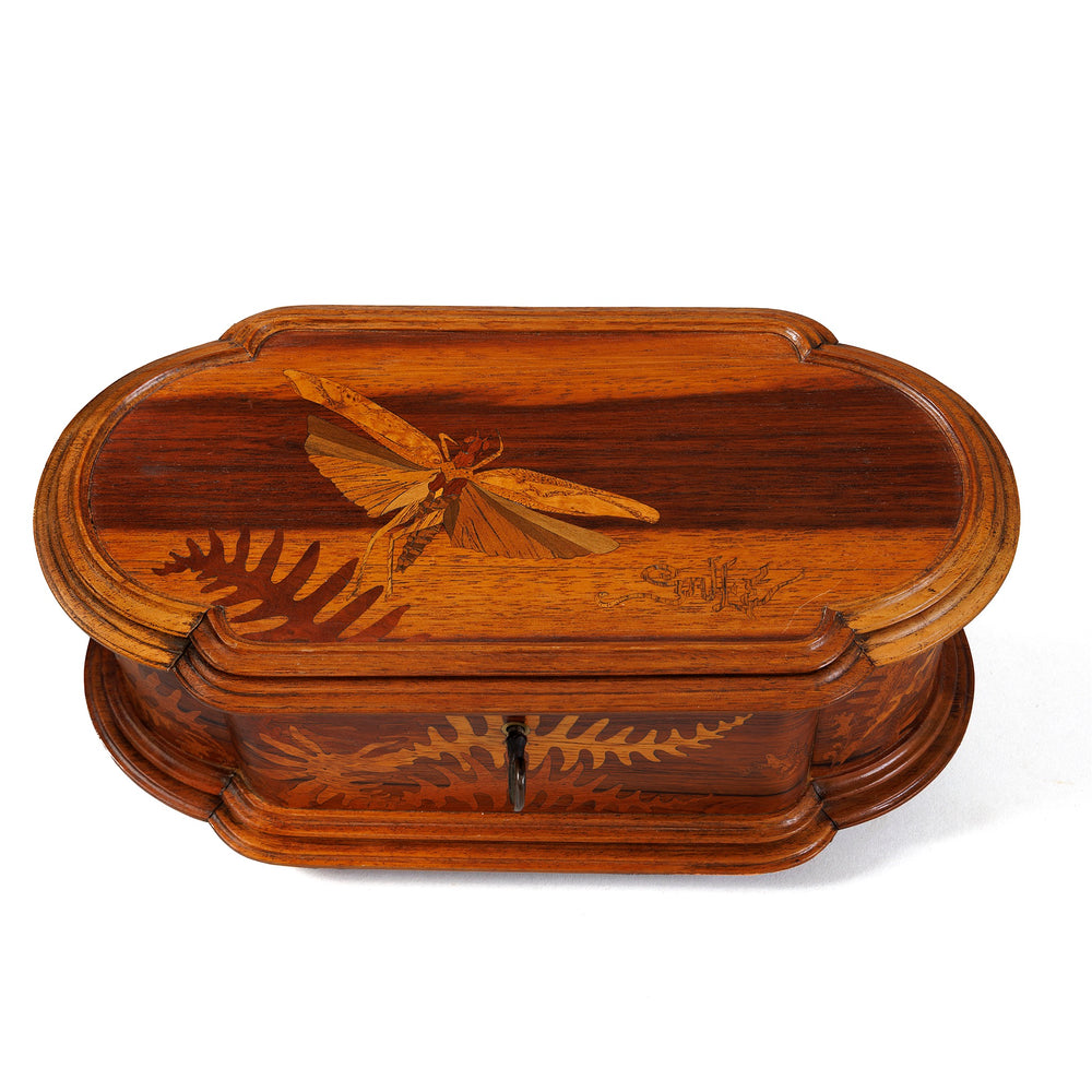 
                      
                        Macklowe Gallery Émile Gallé Marquetry "Mayfly and Ferns" Coffret
                      
                    