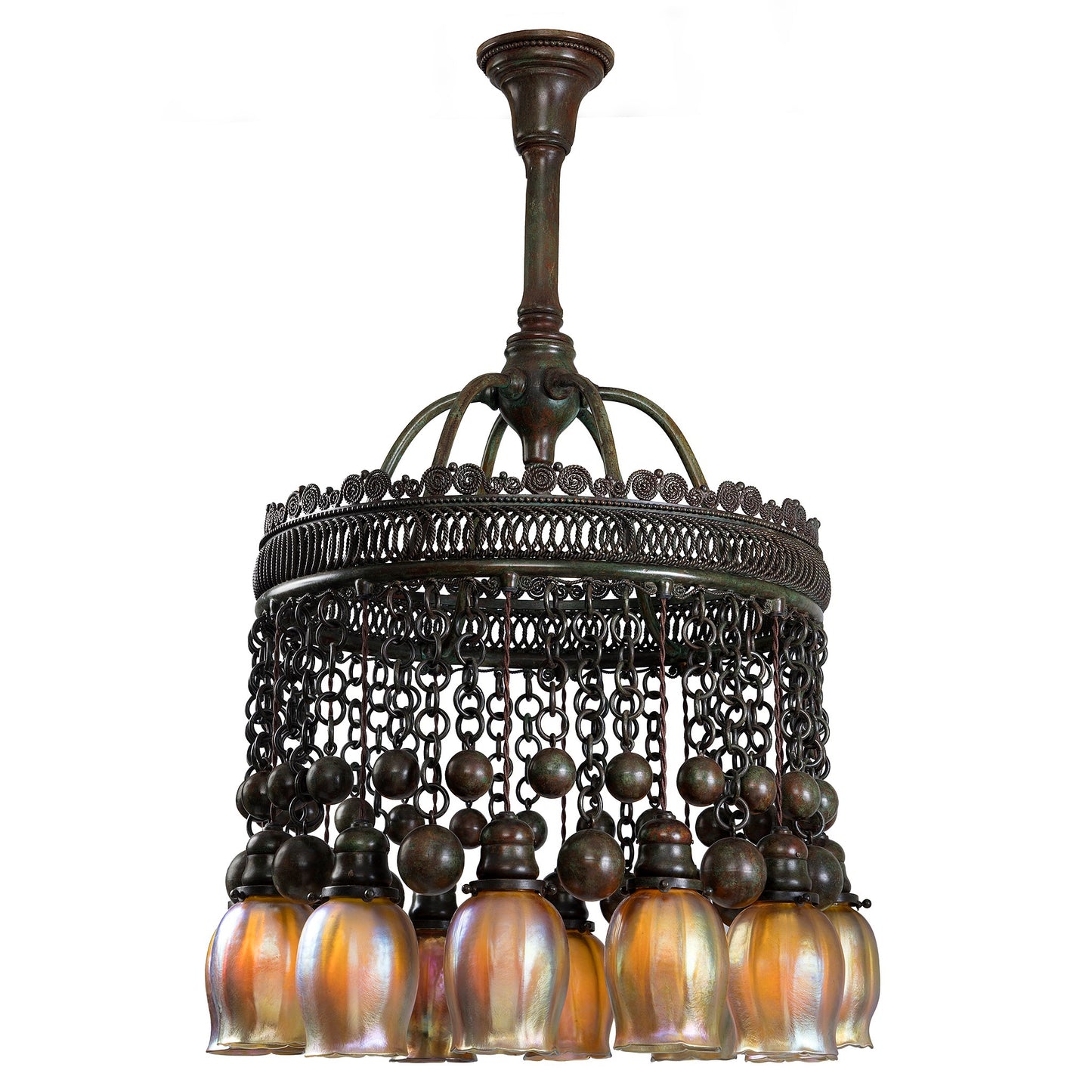 Macklowe Gallery Tiffany Studios New York "Moorish" Chandelier