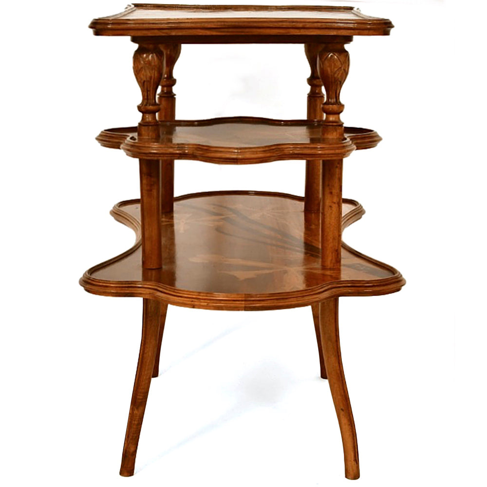 
                      
                        Macklowe Gallery Émile Gallé “Fleur de l’Eau” Three-tiered Table
                      
                    
