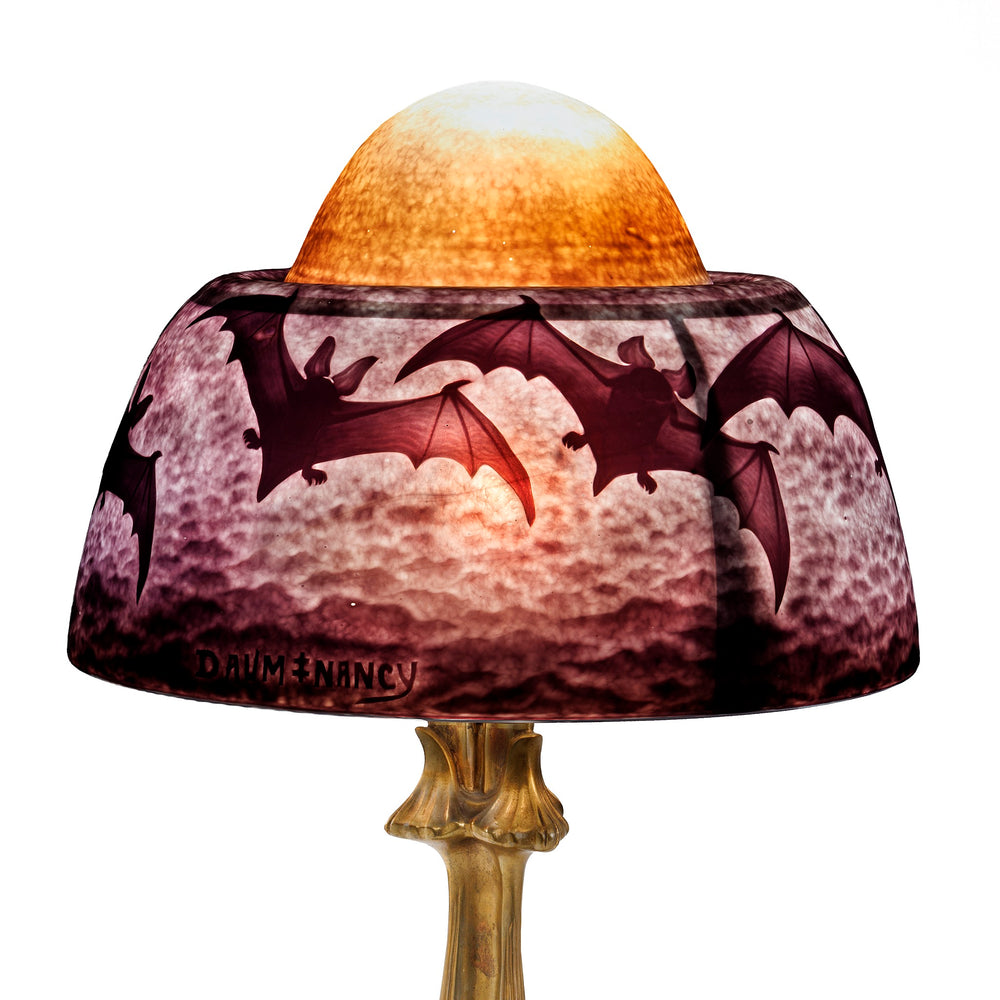 
                      
                        Macklowe Gallery Daum and Louis Majorelle "Bat" Table Lamp
                      
                    