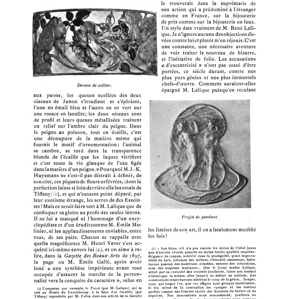 
                      
                        Macklowe Gallery René Lalique Art Nouveau 18K Gold, Enamel and Seed Pearl "Collier de chien" Necklace
                      
                    