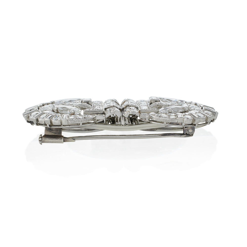 
                      
                        Macklowe Gallery Cartier London Indian-Inspired Diamond Double Clip Brooch
                      
                    