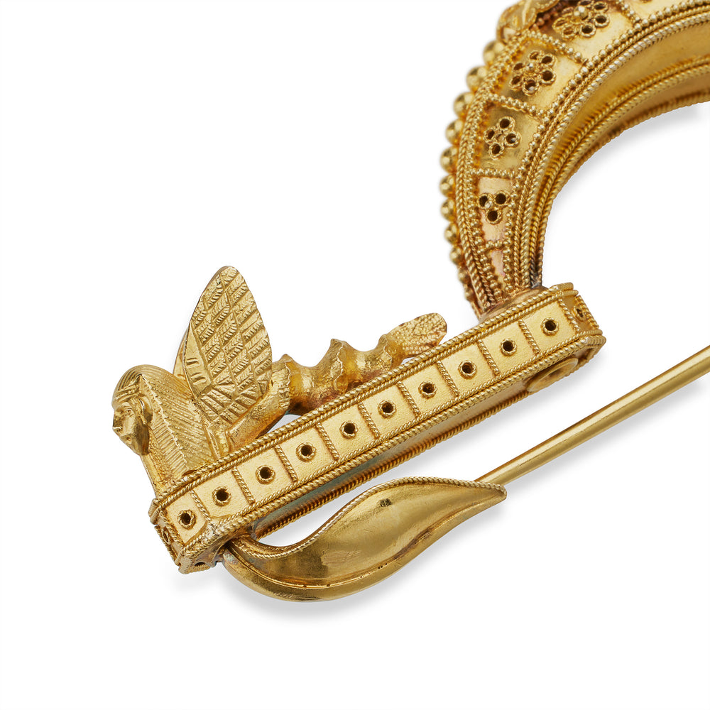 
                      
                        Macklowe Gallery Archaeological Revival Fibula Brooch
                      
                    