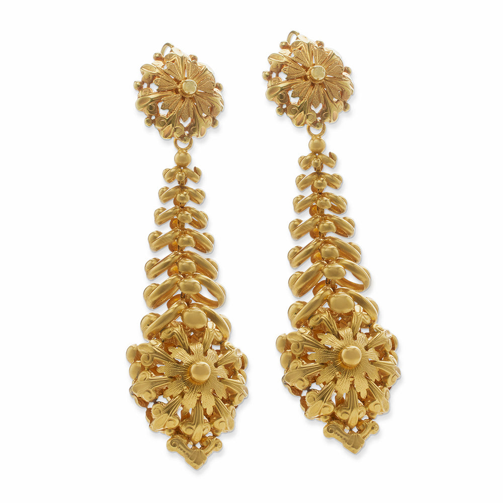 
                      
                        Macklowe Gallery Antique French "Milanos" Long Pendant Earrings
                      
                    