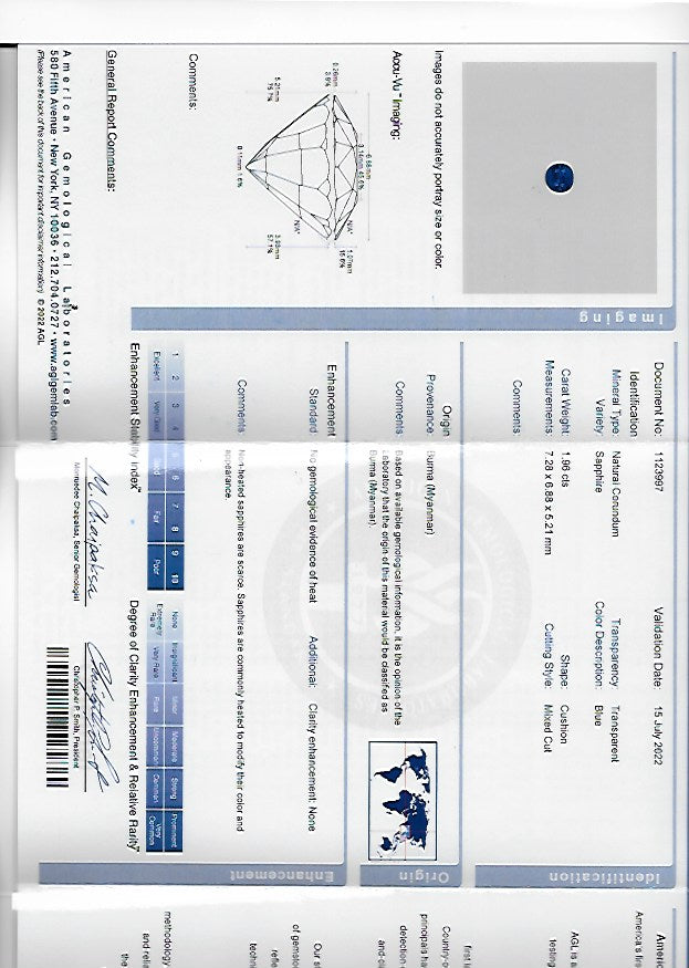 Macklowe Gallery Van Cleef & Arpels Paris No-Heat Burma Sapphire Ring