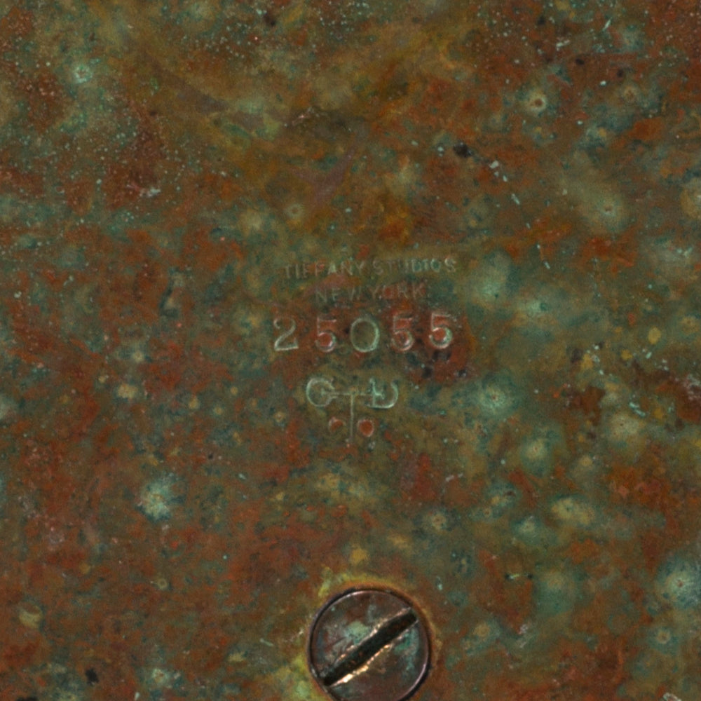 
                      
                        Macklowe Gallery Tiffany Studios New York Bronze and Green Glass Inkwell
                      
                    