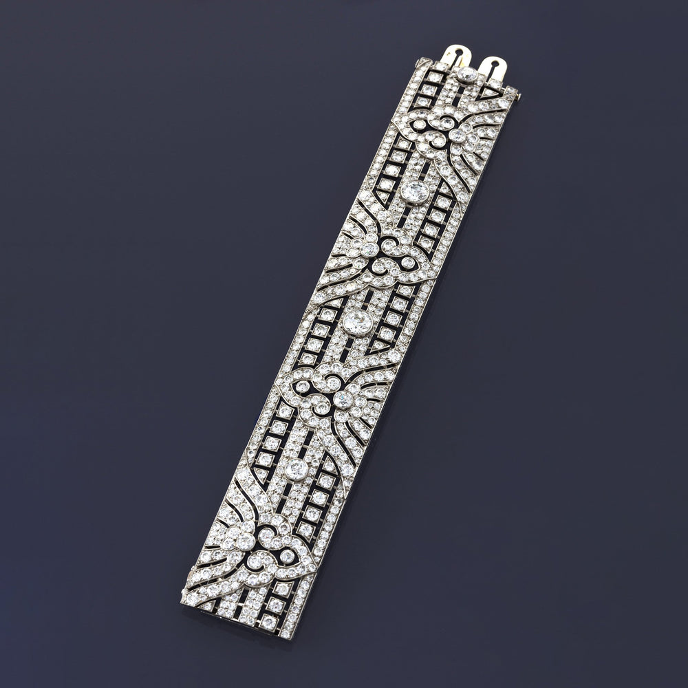 
                      
                        Macklowe Gallery Okrant et Davidonniez Diamond Widestrap Bracelet
                      
                    