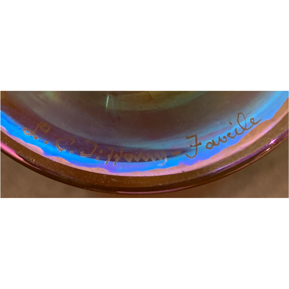 
                      
                        Tiffany Studios New York "Tell el-Amarna" Favrile Glass Pedestal Vase
                      
                    